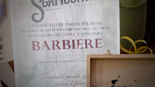 Formazione per barbieri Napoli: Maestria Artigiana con Scapicchio dal 1820