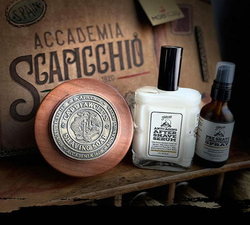 Kit Rasatura Barba: Il Rito Tradizionale con i Prodotti Scapicchio